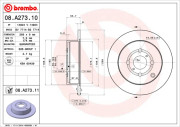 08.A273.10 Brzdový kotouč PRIME LINE BREMBO