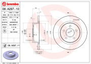 08.A297.10 Brzdový kotouč PRIME LINE BREMBO