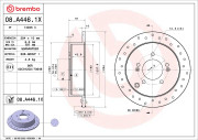 08.A446.1X Brzdový kotouč BEARING DISC LINE BREMBO