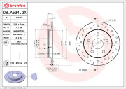 08.A534.2X Brzdový kotouč BEARING DISC LINE BREMBO