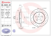 08.A534.3X Brzdový kotouč BEARING DISC LINE BREMBO