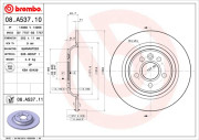 08.A537.10 Brzdový kotouč PRIME LINE BREMBO