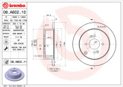 08.A602.10 Brzdový kotouč PRIME LINE BREMBO