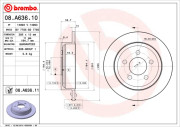 08.A636.10 Brzdový kotouč PRIME LINE BREMBO