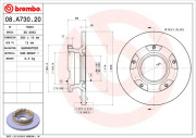 08.A730.20 Brzdový kotouč PRIME LINE BREMBO