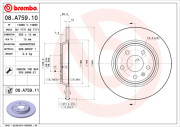 08.A759.10 Brzdový kotouč PRIME LINE BREMBO