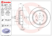 08.A871.10 Brzdový kotouč PRIME LINE BREMBO