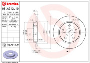 08.A912.10 Brzdový kotouč PRIME LINE BREMBO