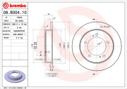 08.B304.10 Brzdový kotouč PRIME LINE BREMBO