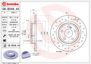 08.B348.4X Brzdový kotouč BEARING DISC LINE BREMBO