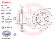 08.B357.1X Brzdový kotouč BEARING DISC LINE BREMBO