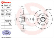08.B369.37 Brzdový kotouč TWO-PIECE FLOATING DISCS LINE BREMBO