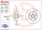 08.B391.27 Brzdový kotouč TWO-PIECE FLOATING DISCS LINE BREMBO