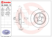 08.B493.10 Brzdový kotouč PRIME LINE BREMBO