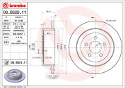 08.B529.11 Brzdový kotouč COATED DISC LINE BREMBO