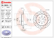 08.B602.1X Brzdový kotouč BEARING DISC LINE BREMBO