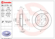 08.C172.10 Brzdový kotouč PRIME LINE BREMBO