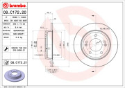 08.C172.20 Brzdový kotouč PRIME LINE BREMBO