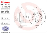 08.C308.10 Brzdový kotouč PRIME LINE BREMBO