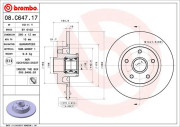 08.C647.17 Brzdový kotouč TWO-PIECE FLOATING DISCS LINE BREMBO