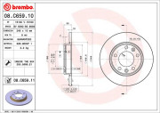 08.C659.11 Brzdový kotouč COATED DISC LINE BREMBO