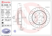 08.D429.1X Brzdový kotouč BEARING DISC LINE BREMBO