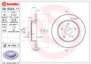 08.E523.11 Brzdový kotouč COATED DISC LINE BREMBO