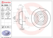 08.E955.11 BREMBO brzdový kotúč 08.E955.11 BREMBO