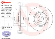 08.N249.10 Brzdový kotouč PRIME LINE BREMBO