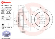 08.A608.10 BREMBO brzdový kotúč 08.A608.10 BREMBO