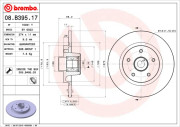 08.B395.17 Brzdový kotouč BEARING DISC LINE BREMBO