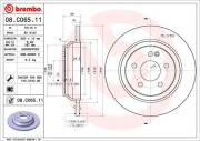 08.C065.11 Brzdový kotouč COATED DISC LINE BREMBO