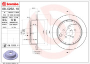 08.C252.11 Brzdový kotouč COATED DISC LINE BREMBO