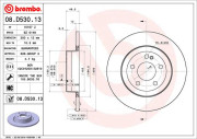 08.D530.13 Brzdový kotouč CO-CAST DISCS LINE BREMBO