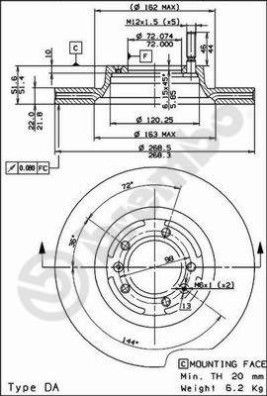 09.4115.10 Brzdový kotouč PRIME LINE BREMBO