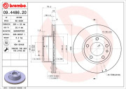 09.4486.20 Brzdový kotouč PRIME LINE BREMBO