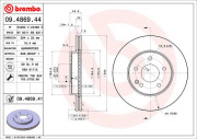 09.4869.41 Brzdový kotouč COATED DISC LINE BREMBO