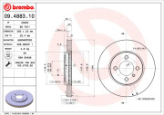 09.4883.10 Brzdový kotouč PRIME LINE BREMBO