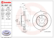 09.4947.20 Brzdový kotouč PRIME LINE BREMBO