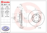 09.5017.10 Brzdový kotouč PRIME LINE BREMBO