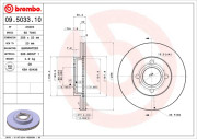 09.5033.10 Brzdový kotouč PRIME LINE BREMBO