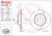 09.5036.14 Brzdový kotouč PRIME LINE BREMBO