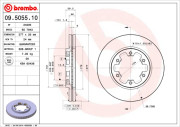 09.5055.10 Brzdový kotouč PRIME LINE BREMBO