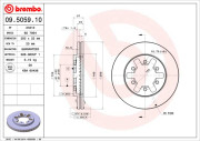 09.5059.10 Brzdový kotouč PRIME LINE BREMBO