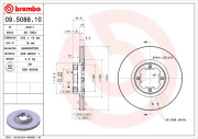 09.5088.10 Brzdový kotouč PRIME LINE BREMBO