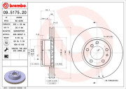 09.5175.20 Brzdový kotouč PRIME LINE BREMBO