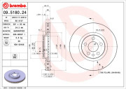 09.5180.24 Brzdový kotouč PRIME LINE BREMBO