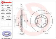 09.5194.10 Brzdový kotouč PRIME LINE BREMBO