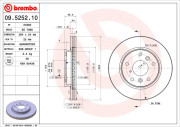 09.5252.10 Brzdový kotouč PRIME LINE BREMBO