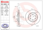 09.5255.10 Brzdový kotouč PRIME LINE BREMBO